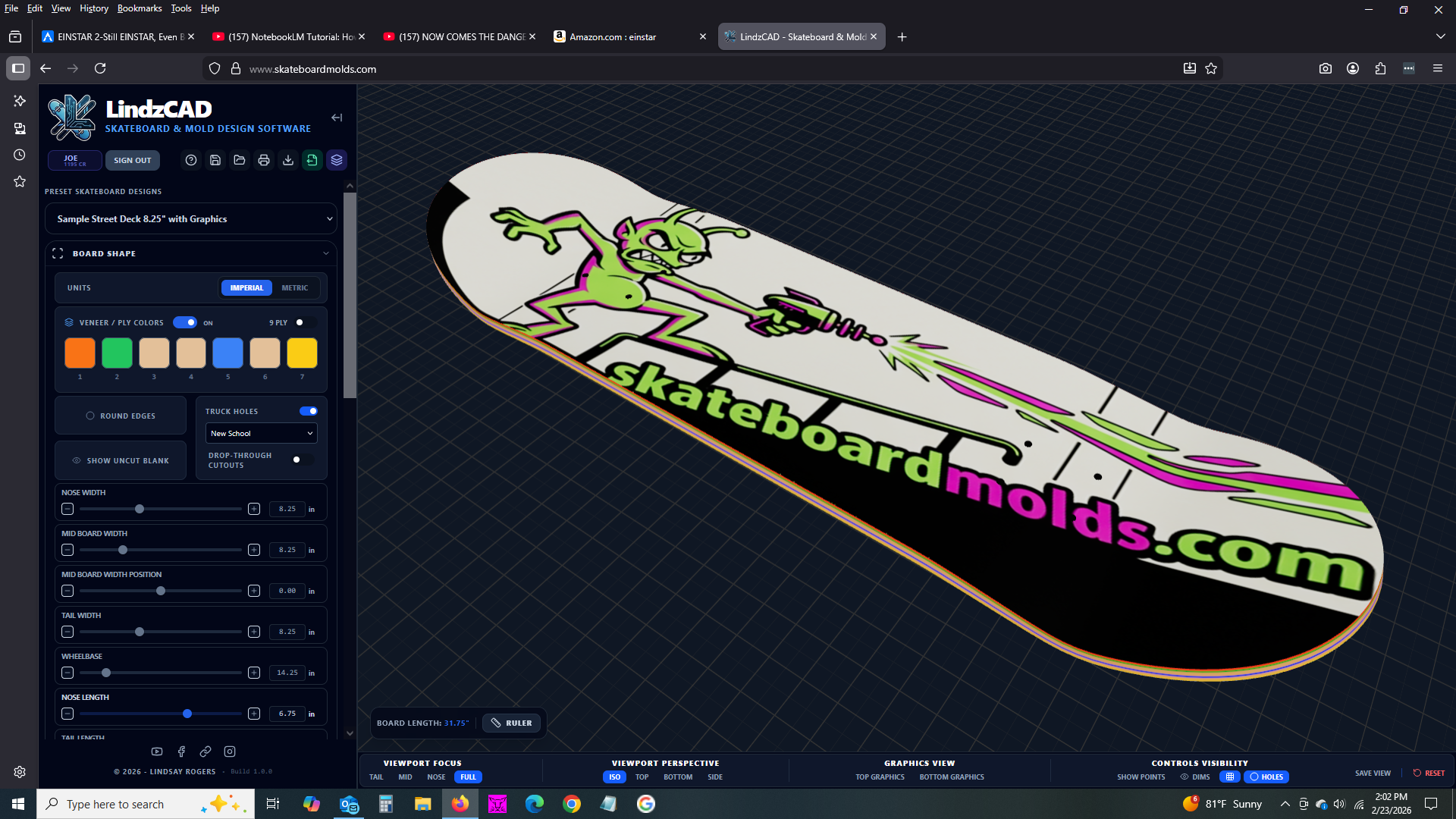 LindzCAD Interface